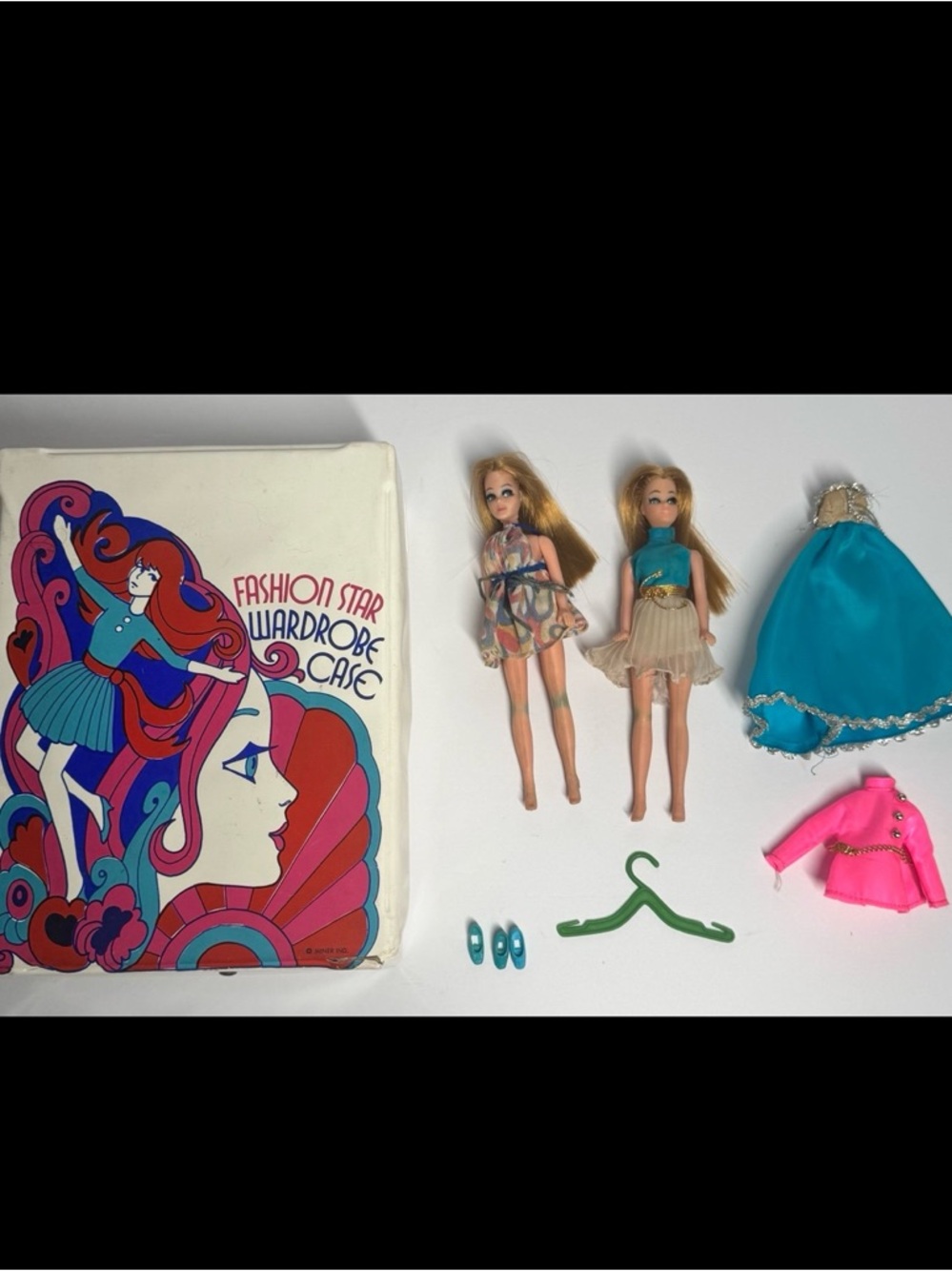 Vintage Topper Dawn Doll Lot Dolls Clothes Shoes Case